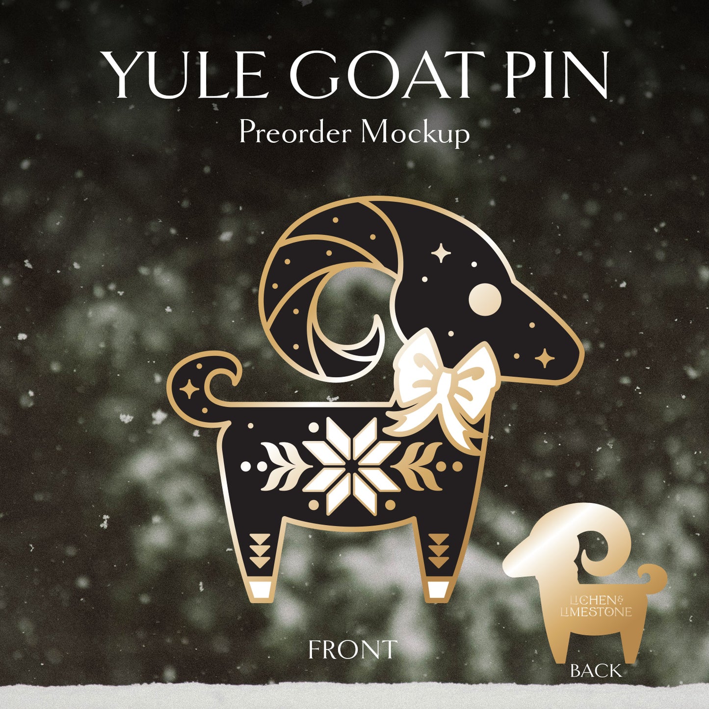 Yule Goat Pin
